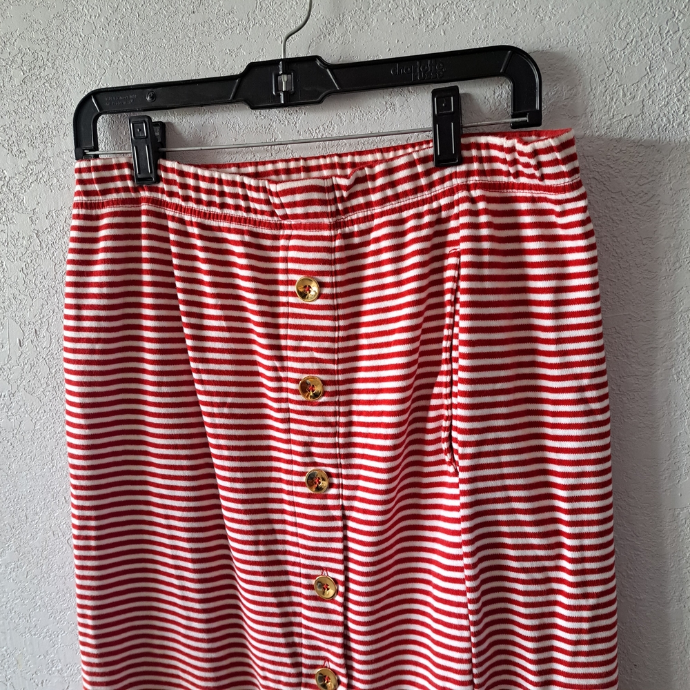 Talbots Red and White Striped Midi Skirt - Picture 2 of 7